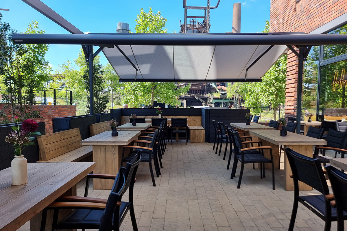 Terrasse des Hoeschkind am Phoenixplatz in Dortmund